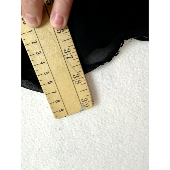 Patra Women's Black Sleeveless Cocktail Dress Size 10p Ruffles Party Cruise NWT - Picture 13 of 16